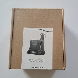 Plantronics Savi W740 Ear-Hook Headsets - Works - No Power Adapter